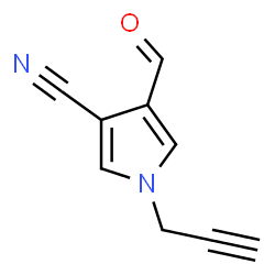 1H-Pyrrole-3-carbonitrile, 4-formyl-1-(2-propynyl)- (9CI) Structure