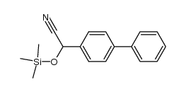 (4-Biphenylyl)(trimethylsilyloxy)acetonitril结构式