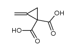 2-methylene-cyclopropane-1,1-dicarboxylic acid结构式