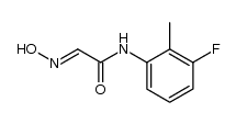 (E)-N-(3-fluoro-2-methylphenyl)-2-(hydroxyimino)acetamide结构式