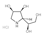 1,4-二脱氧-1,4-亚氨基-d-甘露醇盐酸盐结构式