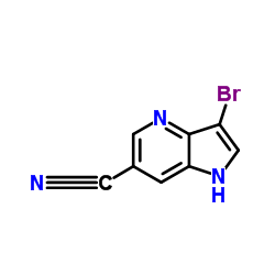 3-Bromo-1H-pyrrolo[3,2-b]pyridine-6-carbonitrile structure