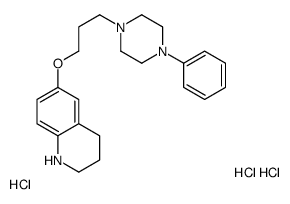 6-[3-(4-phenylpiperazin-1-yl)propoxy]-1,2,3,4-tetrahydroquinoline,trihydrochloride结构式