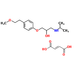 Metoprolol fumarate Structure