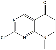 2-chloro-8-methyl-7,8-dihydropyrido[2,3-d]pyrimidin-5(6H)-one结构式