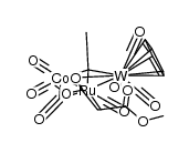 (μ3-MeC)RuCoWCp(CO)7(OC(OMe)CH2CH(COOMe)) Structure