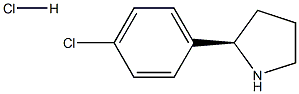 (R)-2-(4-氯苯基)吡咯烷盐酸盐结构式