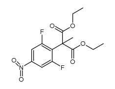 diethyl 2-(2,6-difluoro-4-nitrophenyl)-2-methylmalonoate Structure