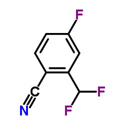 2-(difluoromethyl)-4-fluoro-benzonitrile Structure