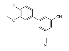 3-(4-fluoro-3-methoxyphenyl)-5-hydroxybenzonitrile Structure