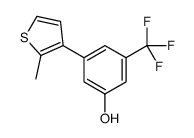 3-(2-methylthiophen-3-yl)-5-(trifluoromethyl)phenol结构式