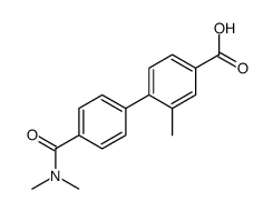 4'-(DIMETHYLCARBAMOYL)-2-METHYL-[1,1'-BIPHENYL]-4-CARBOXYLIC ACID Structure