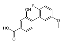 4-(2-fluoro-5-methoxyphenyl)-3-hydroxybenzoic acid Structure