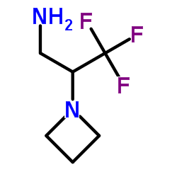 2-(1-Azetidinyl)-3,3,3-trifluoro-1-propanamine结构式