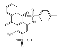 1-amino-9,10-dihydro-9,10-dioxo-4-p-toluenesulphonamidoanthracene-2-sulphonic acid structure