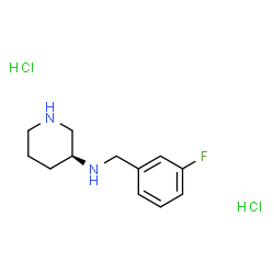 (S)-N-(3-fluorobenzyl)piperidin-3-aminedihydrochloride Structure