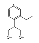 2-(3-ethyl-[4]pyridyl)-propane-1,3-diol结构式