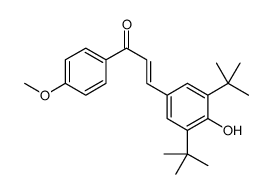 3-(3,5-ditert-butyl-4-hydroxyphenyl)-1-(4-methoxyphenyl)prop-2-en-1-one结构式