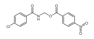 (4-chlorobenzamido)methyl 4-nitrobenzoate结构式