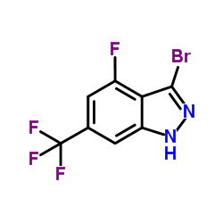 3-Bromo-4-fluoro-6-(trifluoromethyl)-1H-indazole Structure