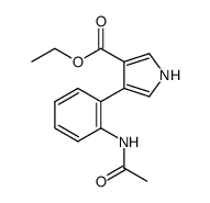 ethyl 4-(2-acetamidophenyl)-1H-pyrrole-3-carboxylate Structure