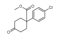 Methyl 1-(4-Chlorophenyl)-4-oxocyclohexanecarboxylate Structure