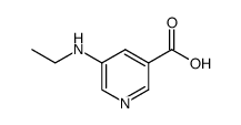 5-(ethylamino)pyridine-3-carboxylic acid结构式