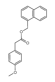 1-Naphthylmethyl 4-methoxyphenylacetate结构式