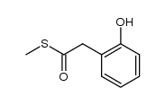 S-Methyl 2-(o-hydroxyphenyl)thioethanoate Structure