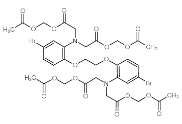 acetyloxymethyl 2-[N-[2-(acetyloxymethoxy)-2-oxoethyl]-2-[2-[2-[bis[2-(acetyloxymethoxy)-2-oxoethyl]amino]-4-bromophenoxy]ethoxy]-5-bromoanilino]acetate Structure