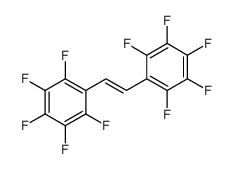 1,2,3,4,5-pentafluoro-6-[2-(2,3,4,5,6-pentafluorophenyl)ethenyl]benzene结构式