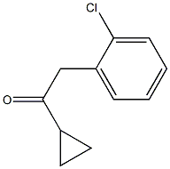 2-(2-CHLOROPHENYL)-1-CYCLOPROPYLETHAN-1-ONE结构式