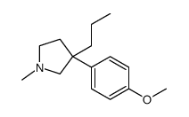 3-(4-methoxyphenyl)-1-methyl-3-propylpyrrolidine Structure