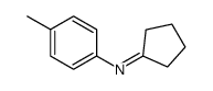 N-(4-methylphenyl)cyclopentanimine Structure