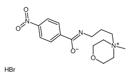 N-[3-(4-methylmorpholin-4-ium-4-yl)propyl]-4-nitrobenzamide,bromide Structure