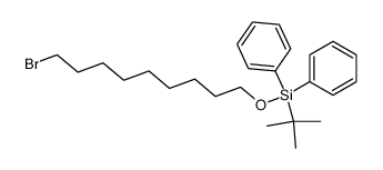 1-bromo-9-(tert-butyldiphenylsilyloxy)nonane结构式