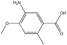 5-Amino-4-methoxy-2-methyl-benzoic acid结构式