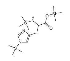 Nα,1-Bis(trimethylsilyl)-L-histidine trimethylsilyl ester Structure