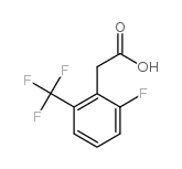 2-氟-6-(三氟甲基)苯乙酸结构式