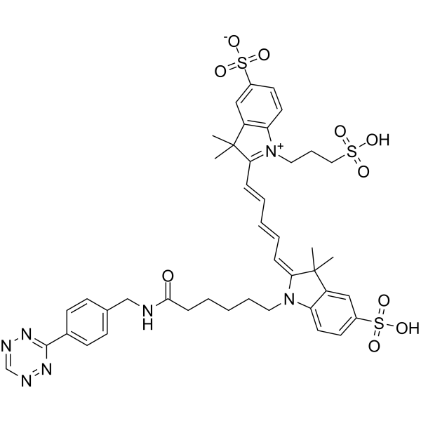 Sulfo-Cy5-tetrazine picture