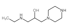 1-Piperazineethanol,-alpha--[(ethylamino)methyl]-(9CI) Structure