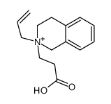 3-(2-prop-2-enyl-3,4-dihydro-1H-isoquinolin-2-ium-2-yl)propanoic acid Structure