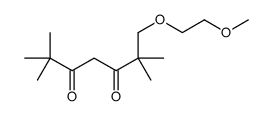 1-(2-methoxyethoxy)-2,2,6,6-tetramethylheptane-3,5-dione Structure