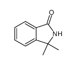 3,3-二甲基-2,3-二氢-1H-异吲哚-1-酮结构式