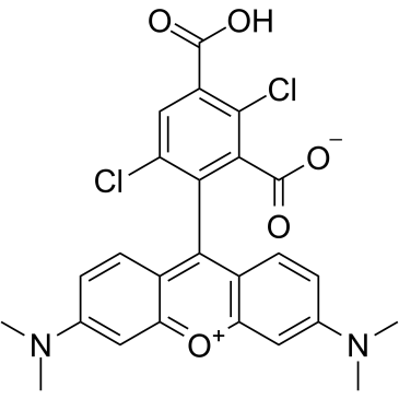 1,4-dichloro 5-Carboxytetramethylrhodamine structure