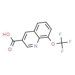 8-(三氟甲氧基)喹啉-3-羧酸结构式