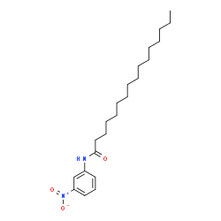 Hexadecanamide, N-(3-nitrophenyl)- structure