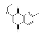 5,8-Quinolinedione,7-ethoxy-2-methyl-(9CI) structure