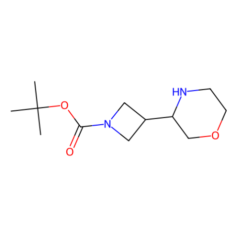 tert-butyl 3-morpholin-3-ylazetidine-1-carboxylate Structure