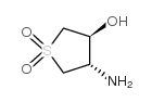 4-amino-1,1-dioxo-thiolan-3-ol structure